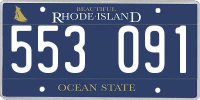 RI license plate 553091
