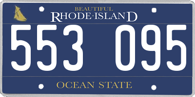 RI license plate 553095