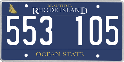 RI license plate 553105