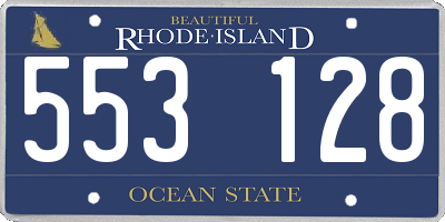 RI license plate 553128