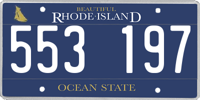 RI license plate 553197