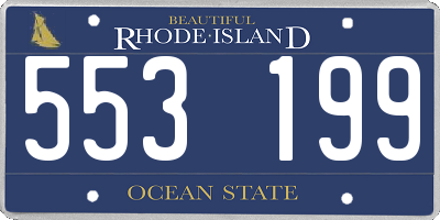 RI license plate 553199