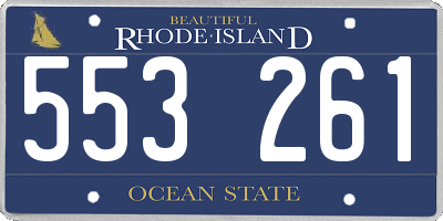 RI license plate 553261