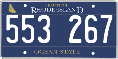 RI license plate 553267