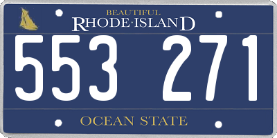 RI license plate 553271