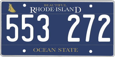 RI license plate 553272