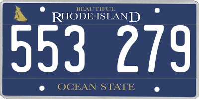 RI license plate 553279