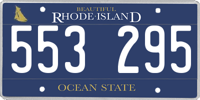 RI license plate 553295