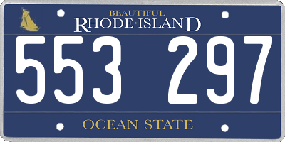 RI license plate 553297