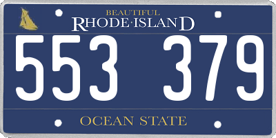 RI license plate 553379