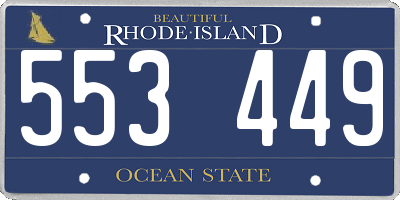 RI license plate 553449