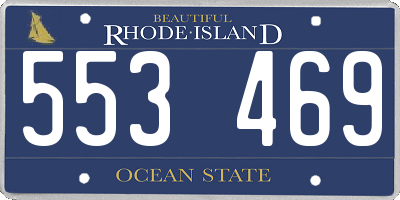 RI license plate 553469