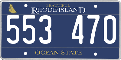 RI license plate 553470