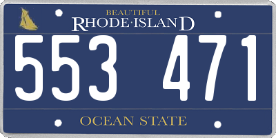 RI license plate 553471