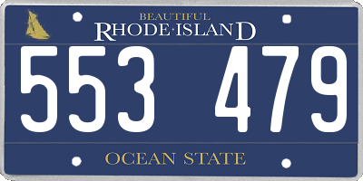 RI license plate 553479