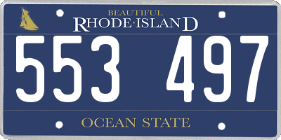 RI license plate 553497