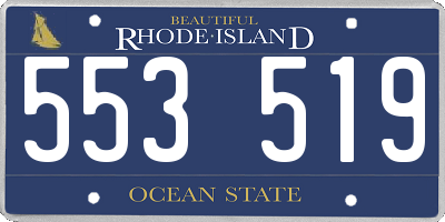 RI license plate 553519