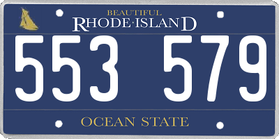RI license plate 553579
