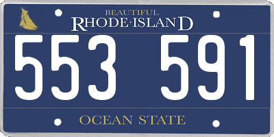 RI license plate 553591