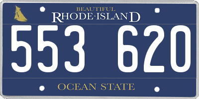 RI license plate 553620