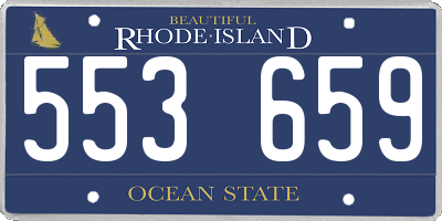 RI license plate 553659