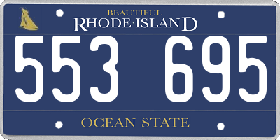 RI license plate 553695