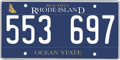 RI license plate 553697