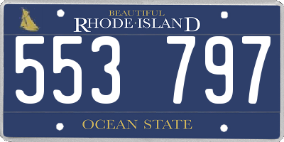 RI license plate 553797