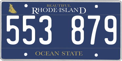 RI license plate 553879