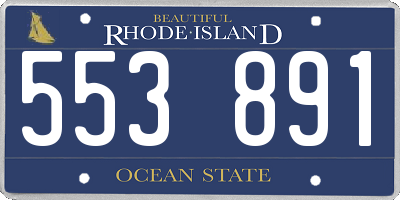 RI license plate 553891