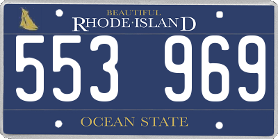 RI license plate 553969
