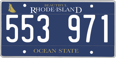 RI license plate 553971
