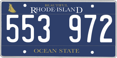 RI license plate 553972