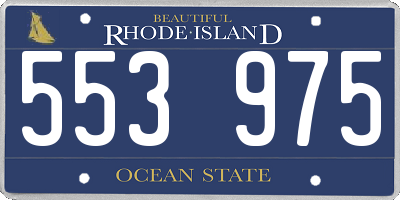 RI license plate 553975