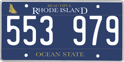 RI license plate 553979