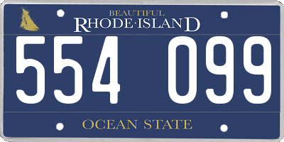 RI license plate 554099