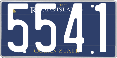 RI license plate 5541