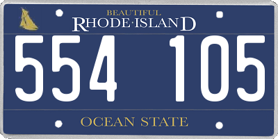 RI license plate 554105