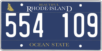 RI license plate 554109