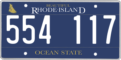 RI license plate 554117