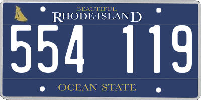 RI license plate 554119