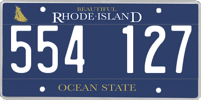 RI license plate 554127