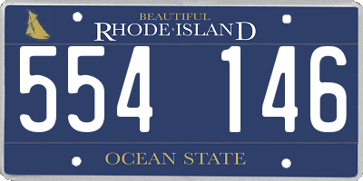 RI license plate 554146
