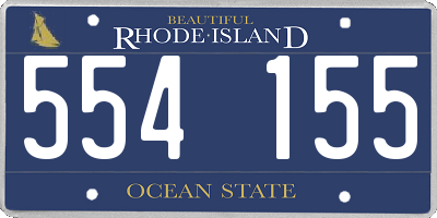 RI license plate 554155