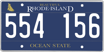 RI license plate 554156