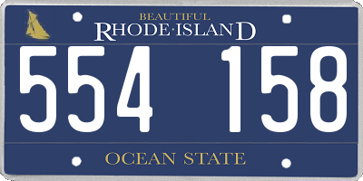 RI license plate 554158