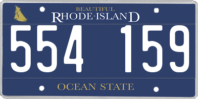 RI license plate 554159
