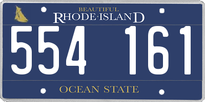 RI license plate 554161
