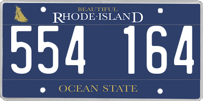 RI license plate 554164