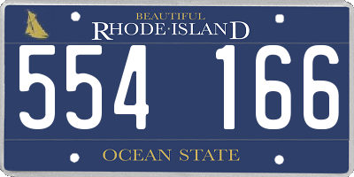 RI license plate 554166